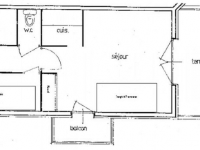 Appartement Plagne 1800, 2 pièces, 4 personnes - FR-1-455-31